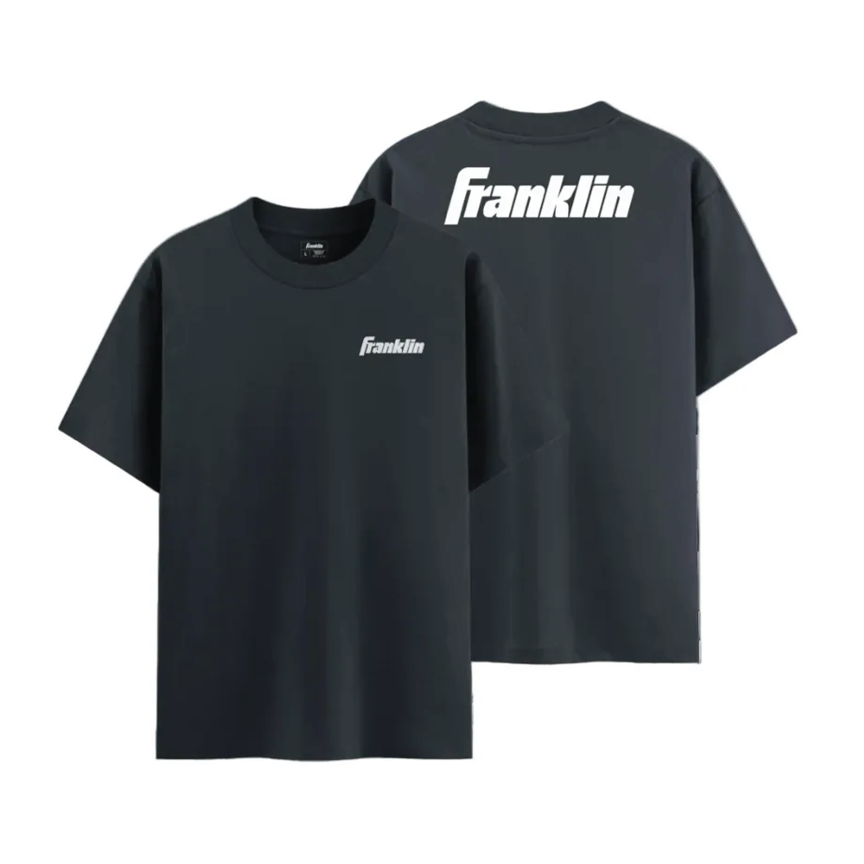 Franklin Shirt 100% Cotton Unisex Lifestyle Oversized Tee - Navy/White